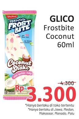 Promo Harga Glico Frostbite Coconut Shake 60 ml - Alfamidi