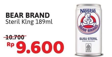 Promo Harga Bear Brand Susu Steril 189 ml - Alfamidi