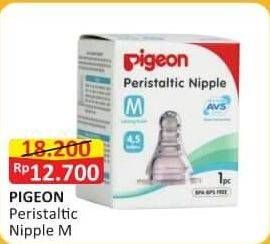 Promo Harga PIGEON Peristaltic Nipple Slim Neck M 1 pcs - Alfamart
