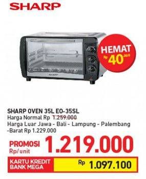 Promo Harga SHARP Oven EO-35SL  35 ltr - Carrefour