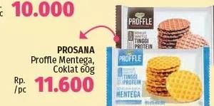 Promo Harga PROSANA Proffle Cokelat, Mentega 60 gr - LotteMart