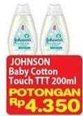 Promo Harga JOHNSONS Baby Cottontouch Top to Toe Bath 200 ml - Hypermart