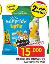 Promo Harga Sunpride Lyfe Cavendish Banana Chips All Variants 55 gr - Superindo