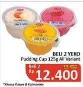 Promo Harga YEKO Pudding All Variants per 2 pcs 125 gr - Alfamidi