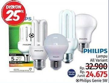Promo Harga PHILIPS Lampu Genie 5 Watt  - LotteMart