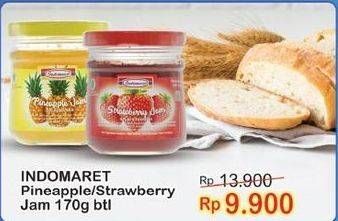 Promo Harga INDOMARET Jam Strawberry, Pineapple 170 gr - Indomaret