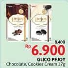 Promo Harga Glico Pejoy Stick Chocolate, Cookies Cream 37 gr - Alfamidi