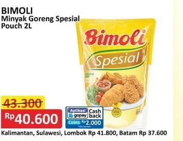 Promo Harga Bimoli Minyak Goreng Spesial 2000 ml - Alfamart