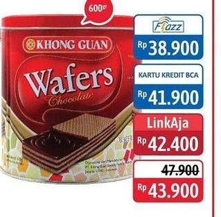 Promo Harga KHONG GUAN Wafers Chocolate 600 gr - Alfamidi