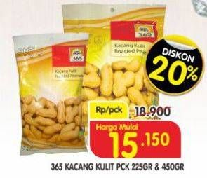 Promo Harga 365 Kacang Kulit 225 gr - Superindo