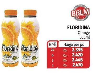 Promo Harga FLORIDINA Juice Pulp Orange 360 ml - Lotte Grosir