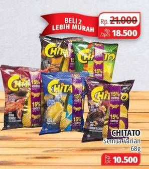 Promo Harga CHITATO Snack Potato Chips All Variants 68 gr - Lotte Grosir