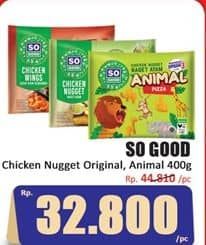 Promo Harga So Good Chicken Nugget Original, Animal 400 gr - Hari Hari