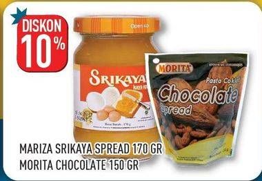 Promo Harga MARIZA Jam Srikaya/MORITA Chocolate Spread Pack  - Hypermart