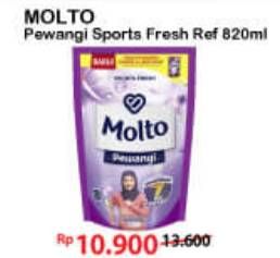 Promo Harga MOLTO Pewangi Sports Fresh 820 ml - Alfamart