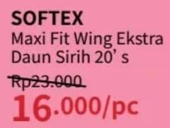 Promo Harga Softex Daun Sirih Wing 23cm, Wing 42 Cm 20 pcs - Guardian