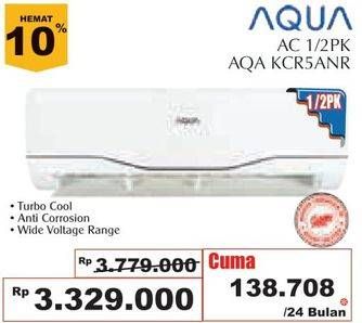 Promo Harga AQUA AQA-KCR5ANR | AC Split 1/2 PK Standard  - Giant
