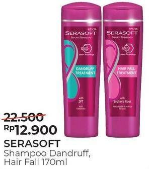 Promo Harga SERASOFT Shampoo Dandruff, Hair Fall Treatment 170 ml - Alfamart