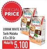 Promo Harga Luwak White Koffie Tarik Malaka per 6 sachet 30 gr - Hypermart