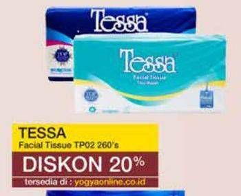 Promo Harga Tessa Facial Tissue TP-02 260 sheet - Yogya