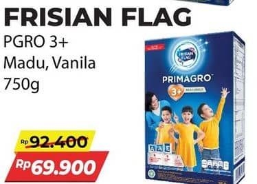 Promo Harga Frisian Flag Primagro 3+ Vanilla, Madu 750 gr - Alfamart
