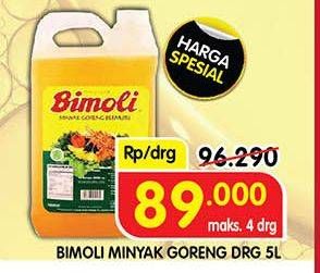 Promo Harga Bimoli Minyak Goreng 5000 ml - Superindo