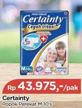 Promo Harga Certainty Adult Diapers M10 10 pcs - TIP TOP