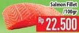 Promo Harga Salmon Fillet per 100 gr - Hypermart