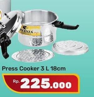 Promo Harga VICENZA Press Cooker 3ltr 18cm 3 ltr - Yogya