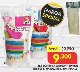 Promo Harga 365 Softener Laundry Spring Blue, Blossom Pink 900 ml - Superindo