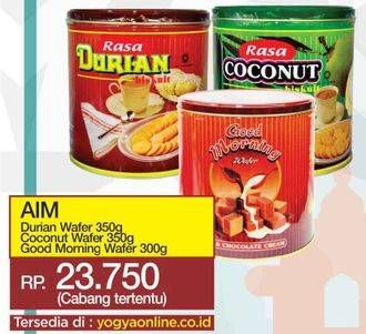 Promo Harga AIM Wafer Durian/COconut/Good Morning Wafer  - Yogya