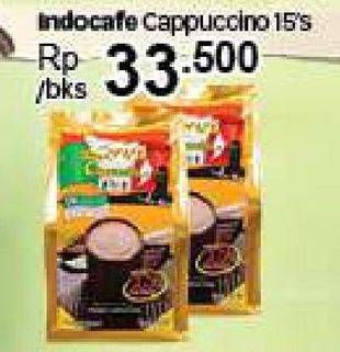 Promo Harga Indocafe Cappuccino 15 pcs - Carrefour