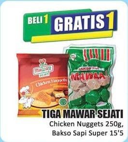 TIGA MAWAR SEJATI Bakso Sapi Super/TIGA MAWAR SEJATI Chicken Nugget