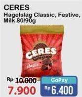 Promo Harga Ceres Hagelslag Rice Choco Classic, Milk, Festive 90 gr - Alfamart