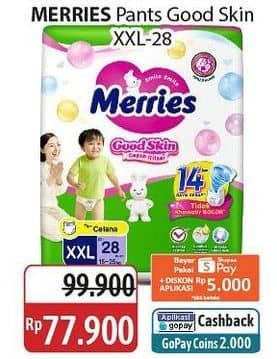 Promo Harga Merries Pants Good Skin XXL28 28 pcs - Alfamidi