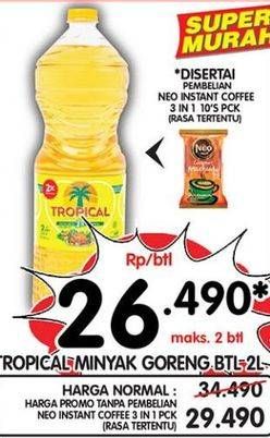 Promo Harga TROPICAL Minyak Goreng 2000 ml - Superindo