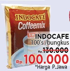 Promo Harga Indocafe Coffeemix per 100 sachet - LotteMart