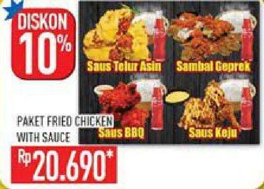 Promo Harga Fried Chicken With Sauce  - Hypermart
