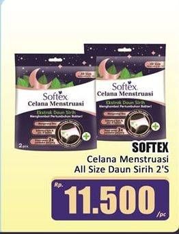 Promo Harga Softex Celana Menstruasi All Size Daun Sirih 2 pcs - Hari Hari