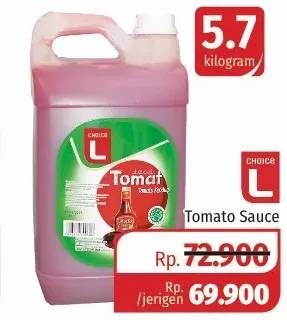 Promo Harga CHOICE L Saus Tomat 5700 gr - Lotte Grosir