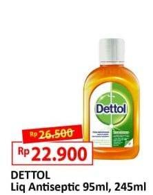 Promo Harga DETTOL Antiseptic Germicide Liquid 95 ml - Alfamart