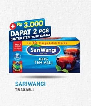 Promo Harga Sariwangi Teh Asli 55 gr - Hypermart
