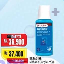 Promo Harga Betadine Mouthwash 190 ml - Alfamart