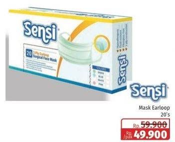 Promo Harga Sensi Mask 3 Ply Earloop 20 pcs - Lotte Grosir