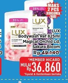 Promo Harga LUX Botanicals Body Wash Magical Orchid, Sakura Bloom 850 ml - Hypermart
