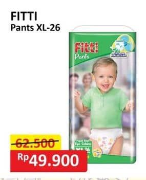 Promo Harga Fitti Pants XL26 26 pcs - Alfamart