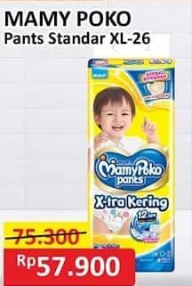 Promo Harga Mamy Poko Pants Xtra Kering XL26 26 pcs - Alfamart