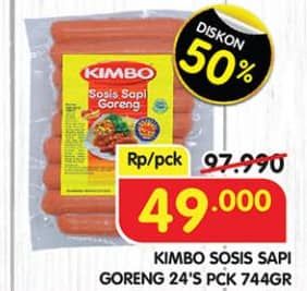 Promo Harga Kimbo Sosis Sapi Goreng 744 gr - Superindo