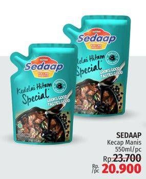 Promo Harga SEDAAP Kecap Manis Kedelai Hitam Special 550 ml - LotteMart