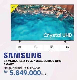 Promo Harga Samsung UA43BU8000 Crystal UHD 4K Smart TV  - Carrefour
